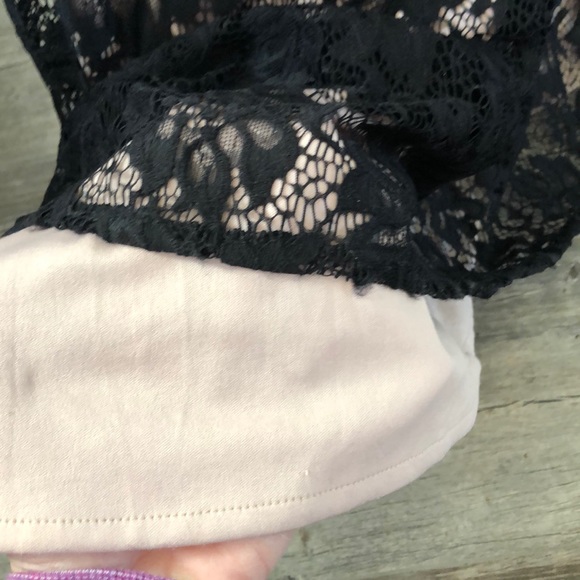 BETSY & ADAM Black Lace and Nude Formal Dress - Picture 6 of 8